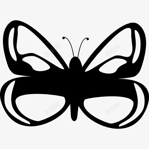 蝴蝶的标图标png_新图网 https://ixintu.com 动物 昆虫 蝴蝶 设计 设计上看