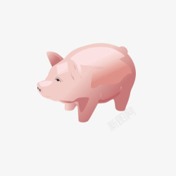 小猪存钱罐日常用品素材