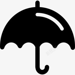 湿雨伞照图标高清图片