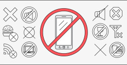 静音标志白色手机静音标志高清图片