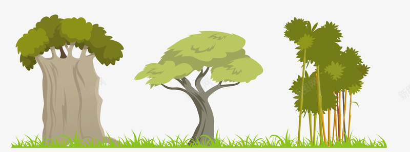 绿色热带植物树木矢量图eps免抠素材_新图网 https://ixintu.com 树木 植物 热带 热带植物 绿色 绿色树木 矢量图