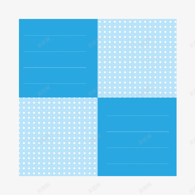 蓝色正方形表格png免抠素材_新图网 https://ixintu.com 卡通表格 可爱 正方形 蓝色 表格