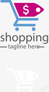 网页购物车图标矢量图图标