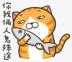 猫吃饭爱吃鱼的猫可爱贴图高清图片