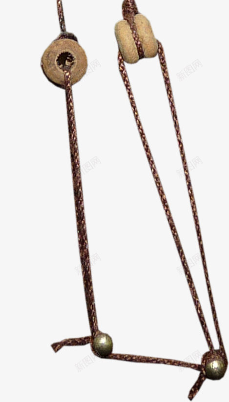 棕色漂亮绳子珠串png免抠素材_新图网 https://ixintu.com 创意绳子 棕色绳子 漂亮绳子 珠串 绳子
