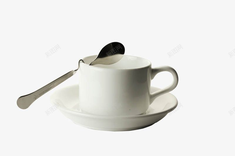 白色餐具茶杯png免抠素材_新图网 https://ixintu.com 勺子 咖啡杯 茶杯 餐具