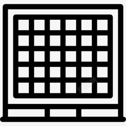 窗口建设大的办公楼图标高清图片