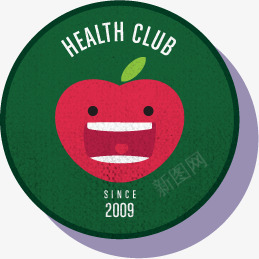 苹果徽章2009png免抠素材_新图网 https://ixintu.com club health 卡通 幼儿园卡通
