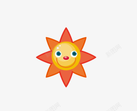 卡通太阳图标图标