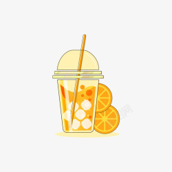 黄色橘子汁黄色的橘子汁矢量图高清图片