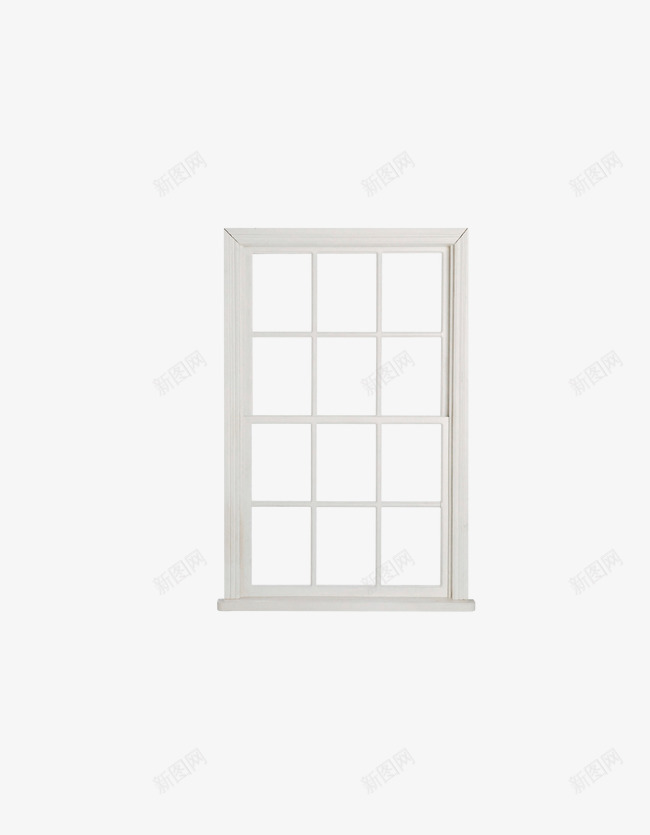 窗户png免抠素材_新图网 https://ixintu.com 关窗 家具 家装 白色 窗