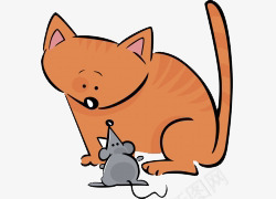 卡通手绘卡通猫咪老鼠漫画png免抠素材_新图网 https://ixintu.com 卡通手绘 卡通猫咪老鼠 漫画 老鼠生日 陆地动物