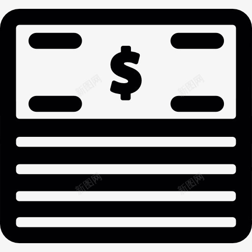 美元的钞票堆图标png_新图网 https://ixintu.com 商务 纸币 美元 货币 钱 银行