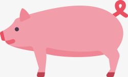 pig粉色可爱猪猪矢量图高清图片
