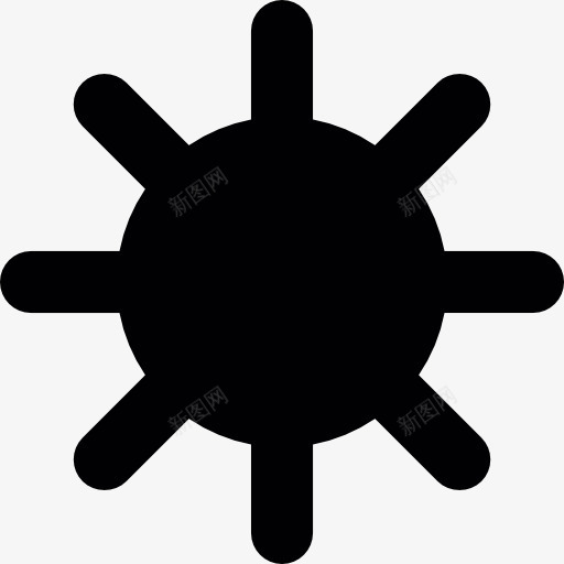 太阳iOS7界面符号图标png_新图网 https://ixintu.com iOS iOS7 光 天气符号 太阳 接口 明亮 符号