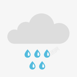 中雨图标天气预报中雨图标高清图片