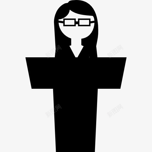 教育家与眼镜图标png_新图网 https://ixintu.com 女人 教师 教授 教育 教育家 眼镜 站着