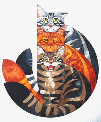 创意猫咪插画png免抠素材_新图网 https://ixintu.com 三只猫咪 卡通猫咪 狸花猫