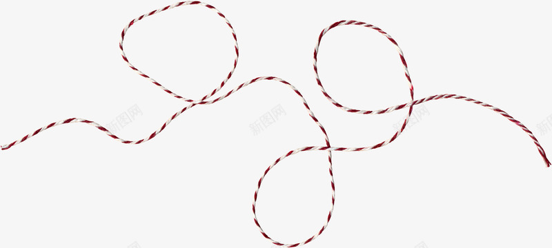 红色漂亮绳子png免抠素材_新图网 https://ixintu.com 创意绳子 漂亮绳子 红色绳子 绳子