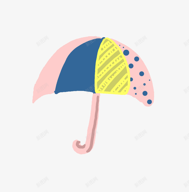 卡通雨伞png免抠素材_新图网 https://ixintu.com 儿童伞 卡通 手绘 雨伞