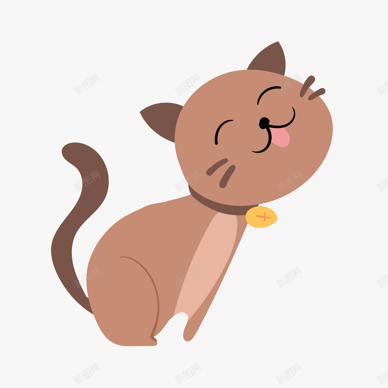 可爱的猫咪矢量图eps免抠素材_新图网 https://ixintu.com 卡通 卡通可爱 卡通猫咪 可爱 可爱猴子 可爱的猫咪 矢量图