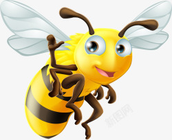 虫子图案黄色卡通蜜蜂高清图片