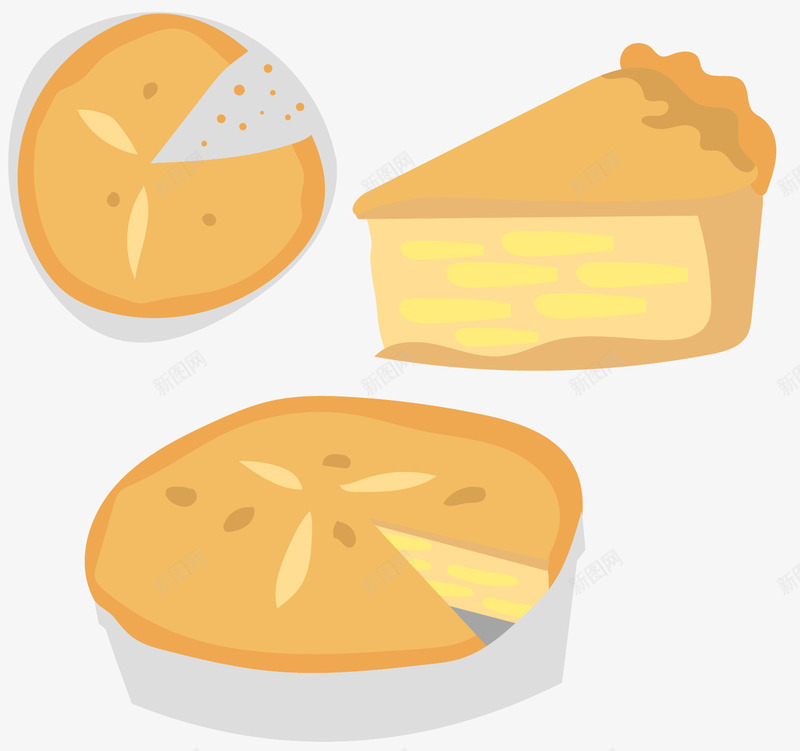 烘焙卡通蛋糕矢量图ai免抠素材_新图网 https://ixintu.com 卡通 烘焙 甜品 蛋糕 食品 餐饮 矢量图