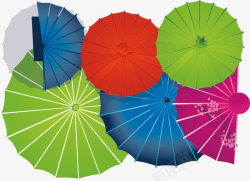 伞卡通雨伞元素淘宝矢量图素材