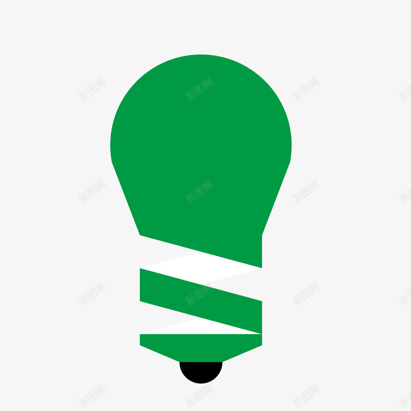 绿色logo灯矢量图图标ai_新图网 https://ixintu.com AI格式 UI图标 icon lam lamp light logo灯 光 灯图标 灯泡 绿色 矢量图