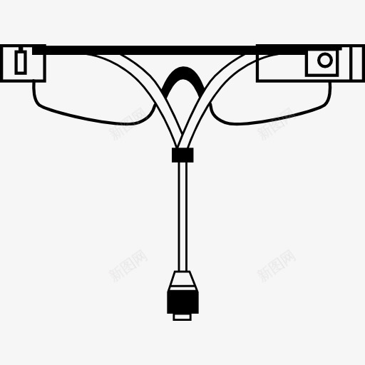 谷歌眼镜从观后图标png_新图网 https://ixintu.com 回头看来 工具 工具和用具 数字 眼 计算机 谷歌眼镜