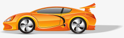 橘黄色的汽车素材