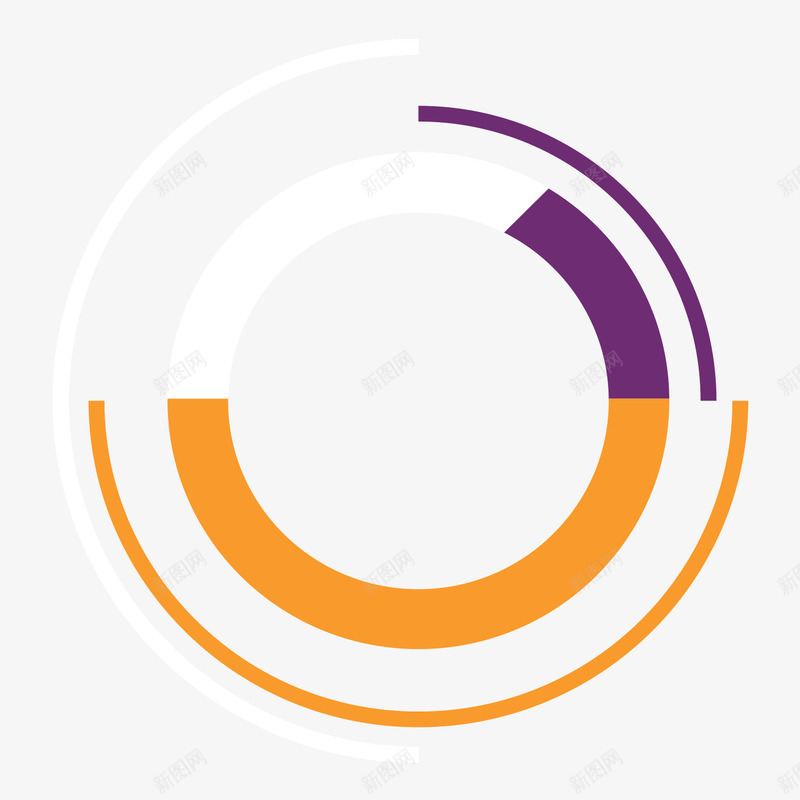 环形图表png免抠素材_新图网 https://ixintu.com 图表 彩色 环形 素材