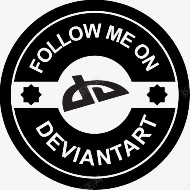 在deviantART社会徽章图标图标