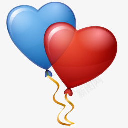 气球红心气球情人节图标图标