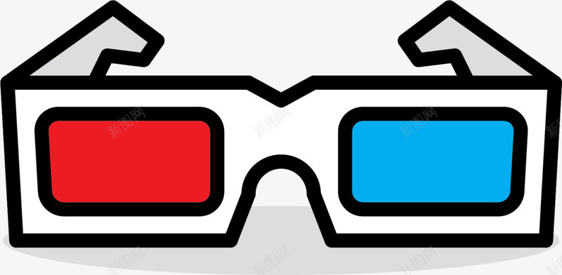 电影院3D电影红蓝眼镜png免抠素材_新图网 https://ixintu.com 3D眼镜 国际电影节 影视 拍电影 电影院 看电影 红蓝眼镜