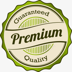 premium绿色徽章标志高清图片