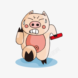 小猪跑步跑步的小猪高清图片