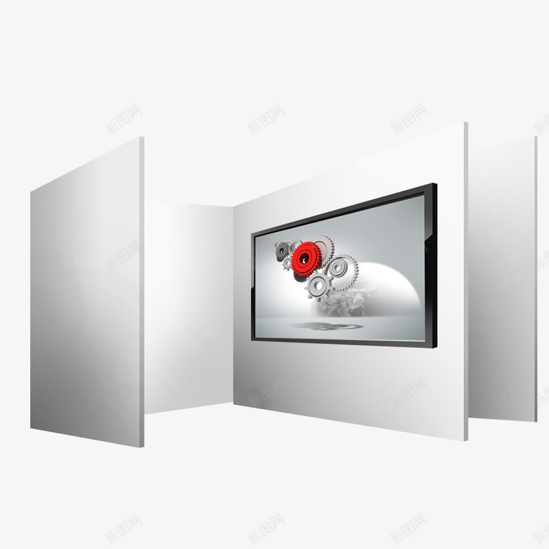立体壁挂电视psd免抠素材_新图网 https://ixintu.com 壁挂电视 白色壁挂电视 立体壁挂电视 简约壁挂电视
