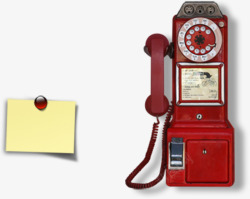 复古网页复古电话标签装饰元素高清图片