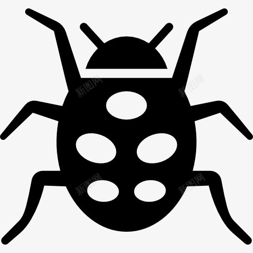 斑点的瓢虫图标png_新图网 https://ixintu.com 动物 昆虫 甲虫 臭虫 野生动物