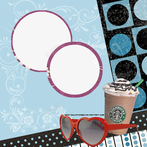 眼镜装饰的背景圆边框png免抠素材_新图网 https://ixintu.com 冰淇淋 圆边框 相框 眼镜 蓝色背景