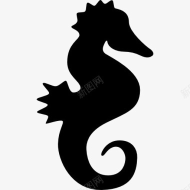 海马面对权利图标图标
