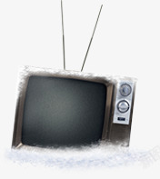 雪地里的电视雪地里的电视机高清图片