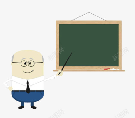 手绘老师教学黑板图标图标
