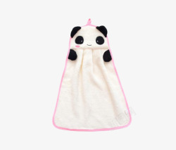吸水擦手巾熊猫实用耐用擦手巾高清图片