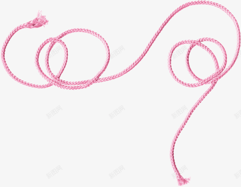 粉色漂亮绳子png免抠素材_新图网 https://ixintu.com 漂亮绳子 粉色绳子 绳子