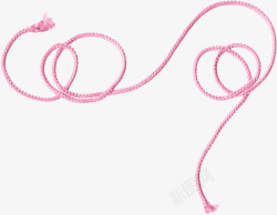 粉色漂亮绳子素材