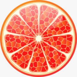 橙色橘子片素材