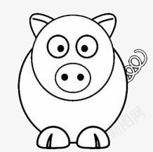 卡通可爱简约小猪图标png_新图网 https://ixintu.com 卡通 可爱 小猪 简约