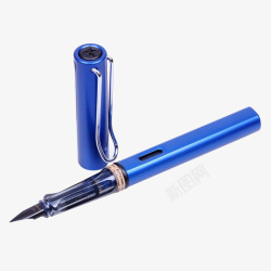 蓝色钢笔素材